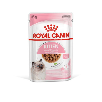 Royal Canin Kitten – Hrană Umedă Premium pentru Pisici Tinere, în Sos, 85 g